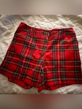 H&M Red Plaid Women's Shorts